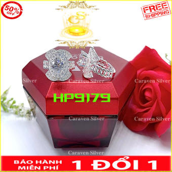 Nhẫn nữ nguyên chất bạc 925 với nhiều mẫu mã đa dạng - bạc nguyên chất 100%, đá kim cương nhân tạo lấp lánh ánh kim - Caraven silver - HP - nhan nu,nhẫn nữ,nhan bac,nhẫn bạc