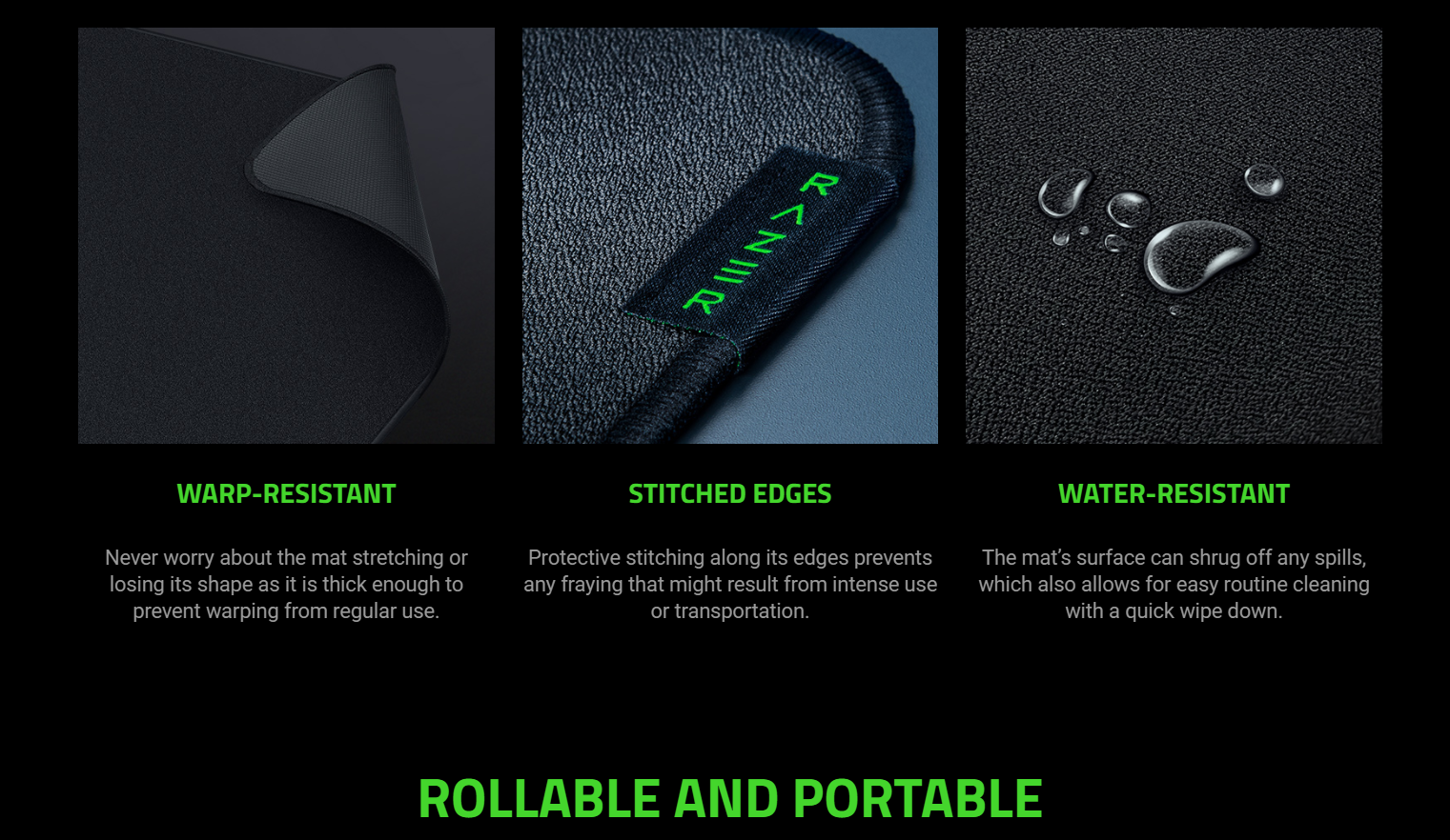 NEW Razer Strider Hybrid Gaming Mouse Mat Available in L or XXL Anti ...