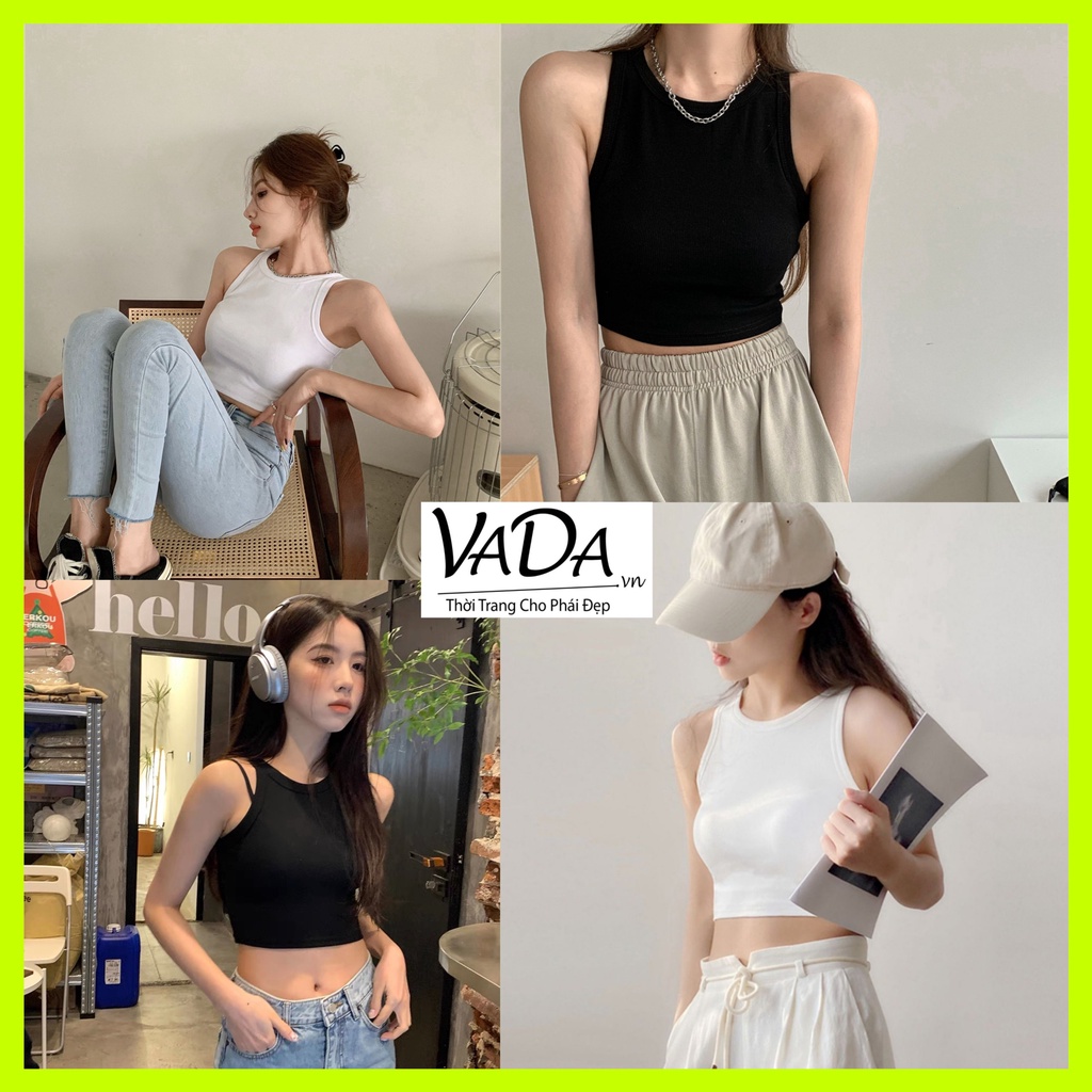 Áo croptop ba lỗ nữ basic siêu mát