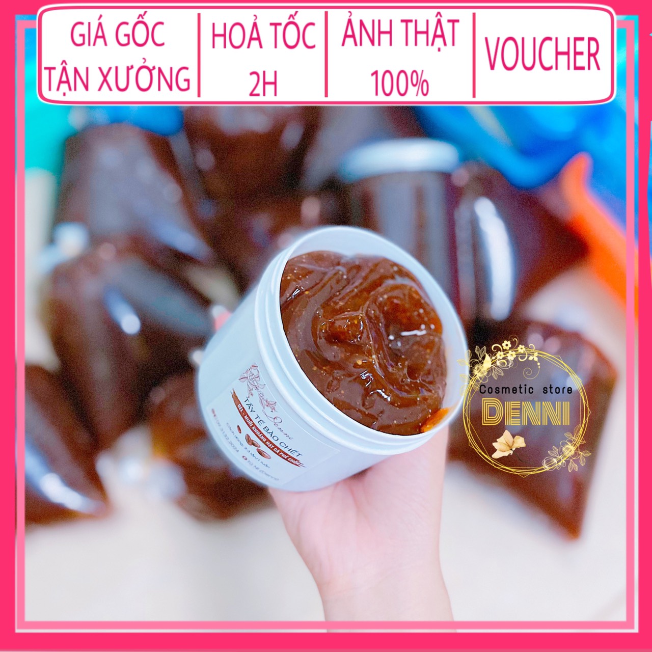 Lẻ hủ tẩy da chết cà phê nguyên chất 500g