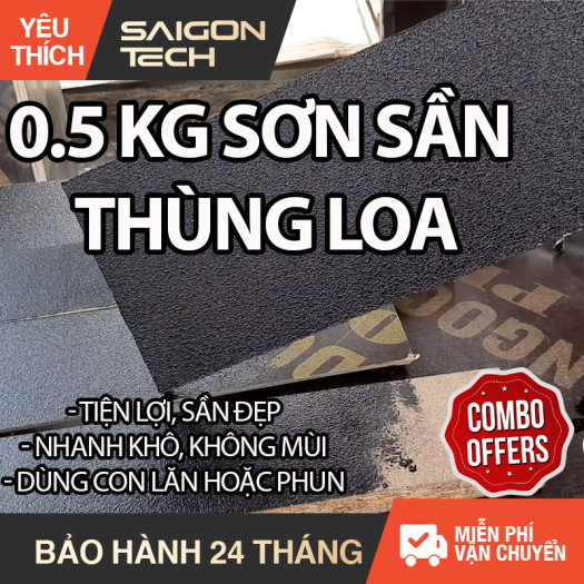 0.5 KG SƠN SẦN THÙNG LOA BẰNG CON LĂN MÀU ĐEN - MÀU NÂU - MÀU TRẮNG - KHÔNG CẦN PHA THÊM GÌ CỨ VẬY LĂN - THÙNG CŨ VÀ MỚI - CAM KẾT CHẤT LƯỢNG - GIÁ TỐT PHỤ KIỆN LÀM LOA THÙNG #phukienlamloa #audio #saigontech