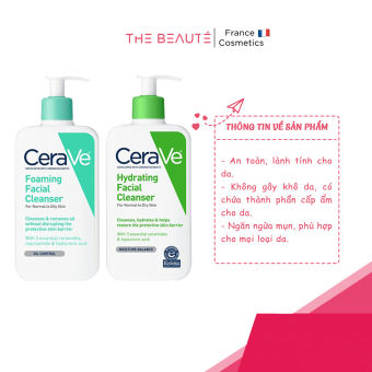 Sữa Rửa Mặt Cerave Cleanser Nhẹ Dịu và Lành Tính | Bản Pháp