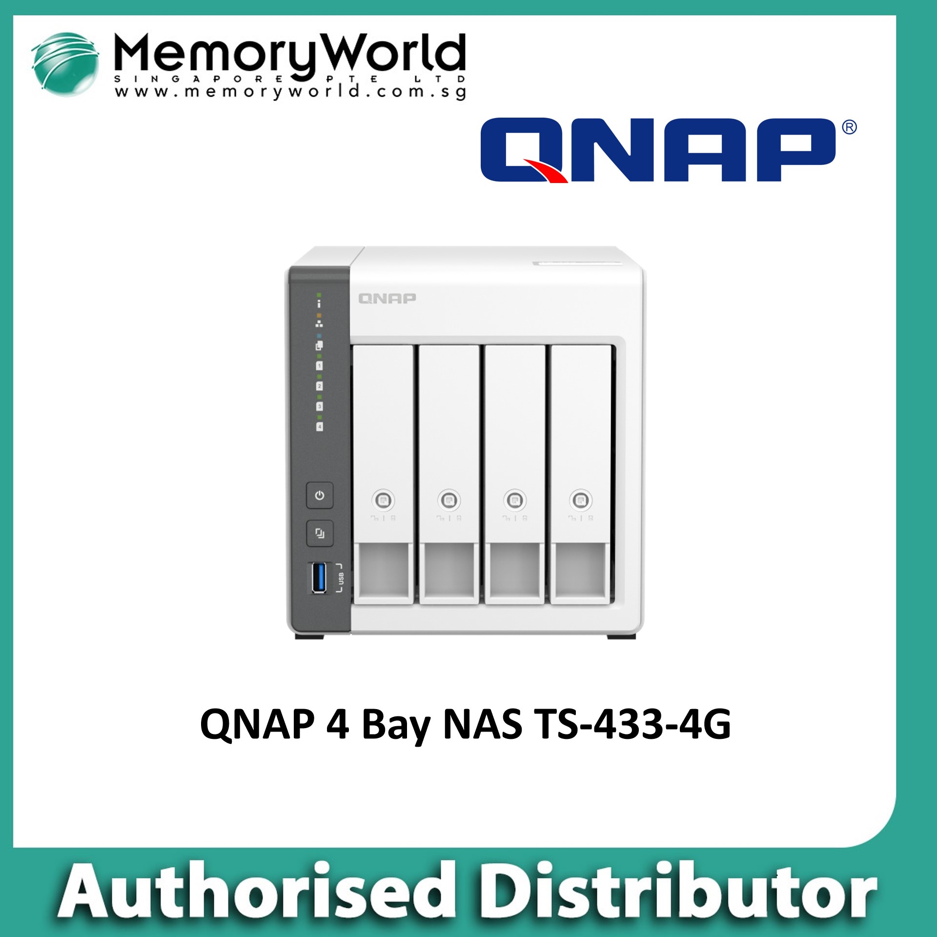 QNAP NAS TS-433-4G 4-bay