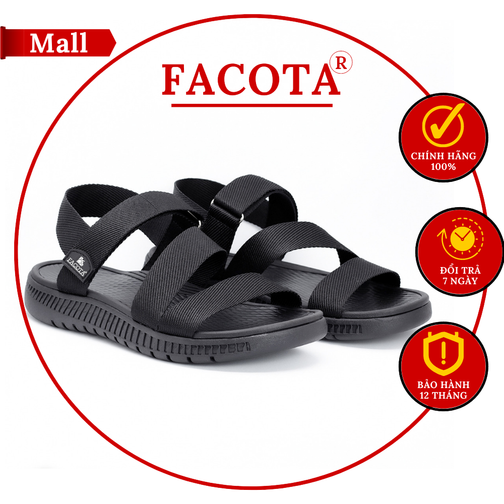 Giày sandal nam nữ Facota HA01 chính hãng, Sandal đi học