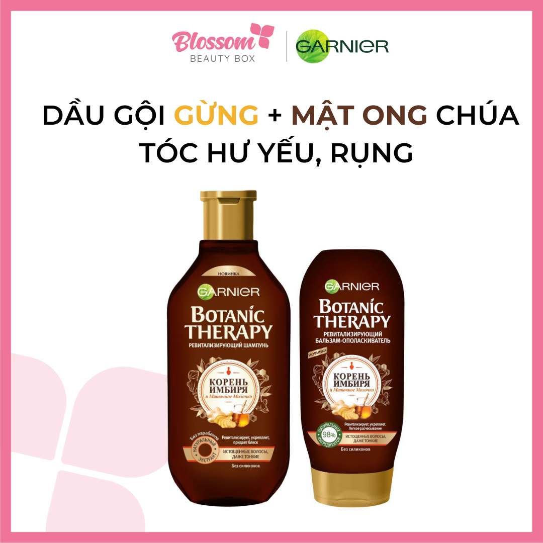 Dầu gội Gừng Mật ong chúa cho tóc khô rụng Garnier
