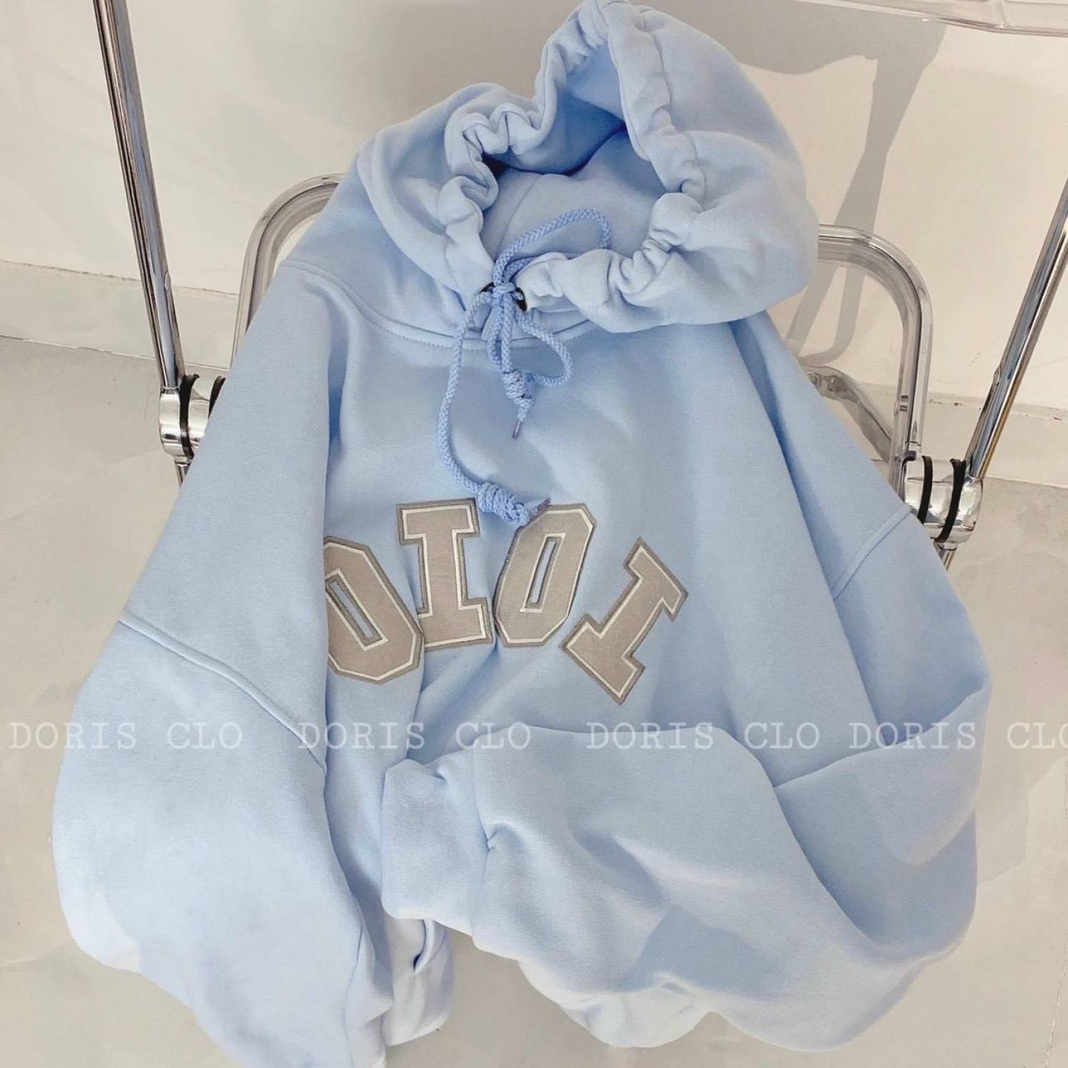 Áo hoodie chui đầu OIOI form rộng, áo khoác nỉ có túi trước, áo hoodie & sweatet, áo khoác chống nắng, áo khoác nỉ mặc đi học