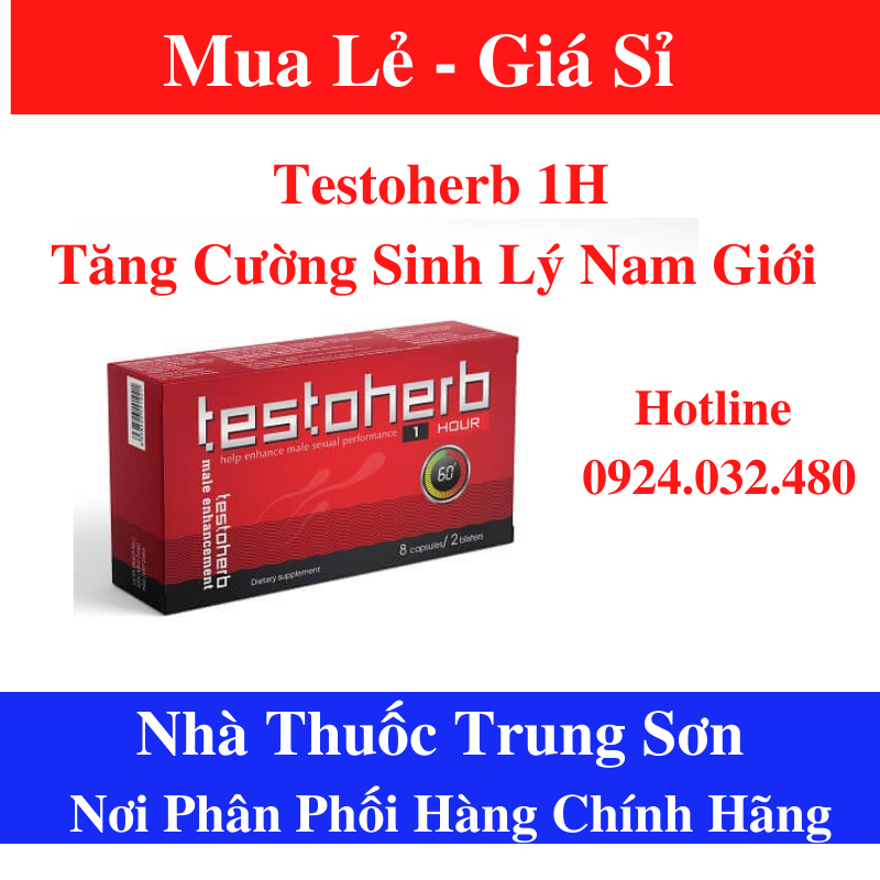 Viên sinh lý testoherb 1h - hỗ trợ tăng cường sinh lý nam giới nhanh chóng giúp tăng chất lượng cuộc vui - - nhà thuốc trung sơn - ts01