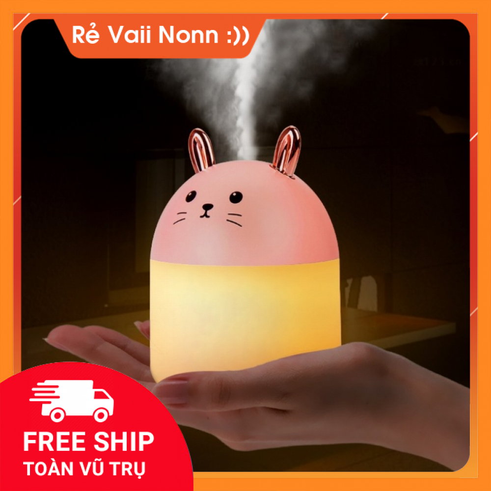 [HCM][Tặng Kèm Tinh Dầu] Máy Phun Sương Tạo Ẩm Mini - Máy Xông Tinh Dầu - Máy Khuếch Tán Tinh Dầu Mẫu Mới Cao Cấp Có Đèn Cực Đẹp