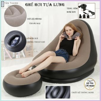 Ghế sofa bơm hơi. Ghế hơi tựa lưng đọc sách, thư giãn
