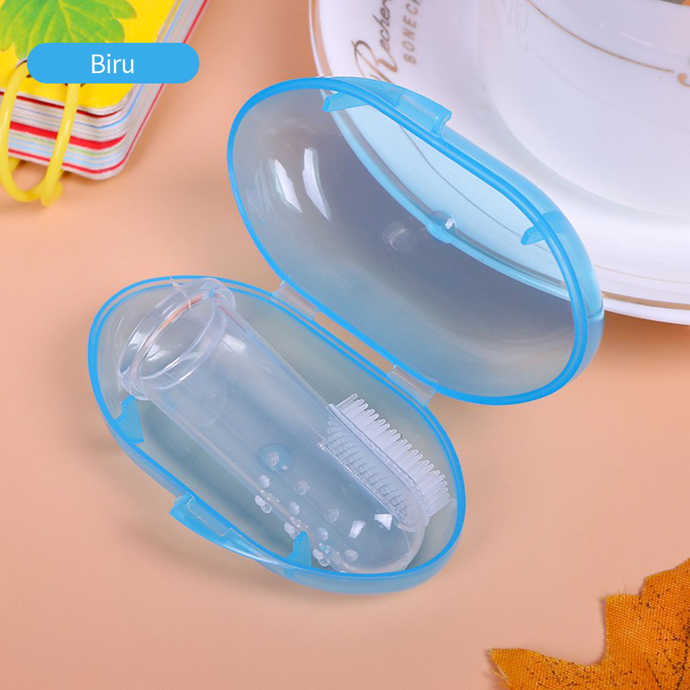 LAKOE Sikat Gigi Lidah Bayi Silikon / Baby Finger Brush Silicone