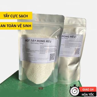 Bột Tẩy Rong Rêu Sân Xi Măng, Gạch, Bờ Tường 500gram, bột tẩy rửa sân, chất tẩy rửa, dung dịch tẩy rong rêu, bột tẩy rêu, chất tẩy rong bám, bột tẩy rửa đa năng,