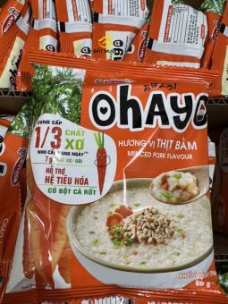 Cháo ăn liền OHAYO hương vị thịt bằm gói 60g