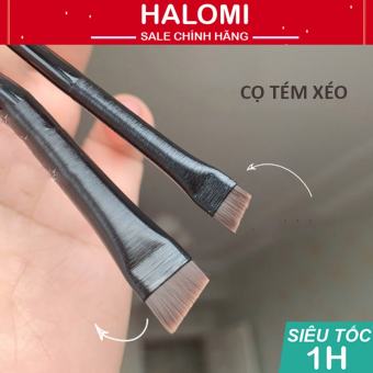 Cọ tém xéo vẽ chân mày Halomi, cọ kẻ eyeliner viền mắt chuyên dành cho makeup