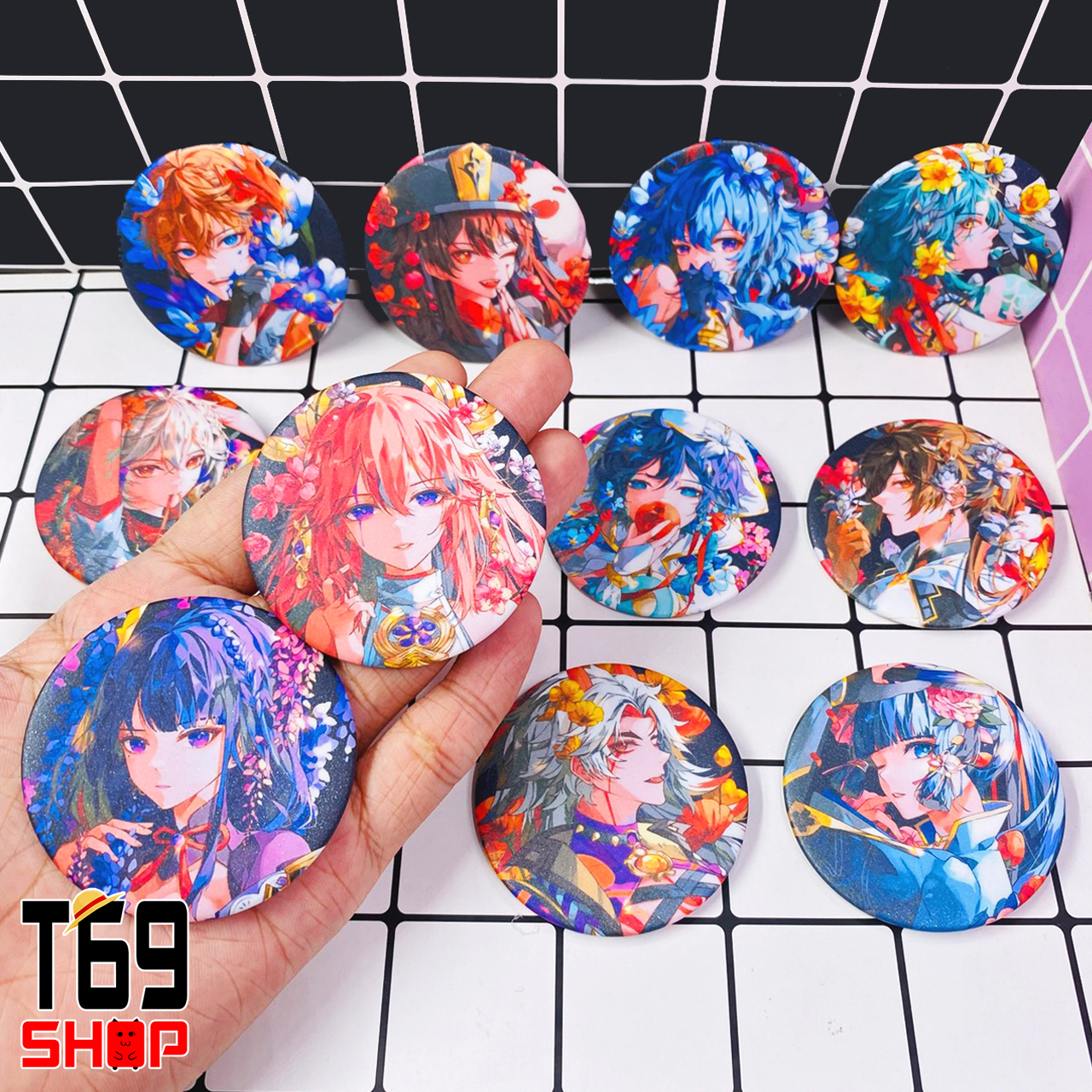 Huy hiệu game Genshin Impact - Mẫu 2