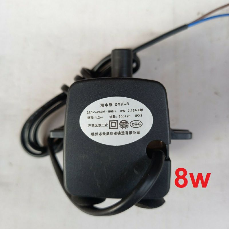 Máy bơm nước chìm 8w, hồ cá hòn non bộ ,thác nước, máy bơm nước quạt điều hòa 8w