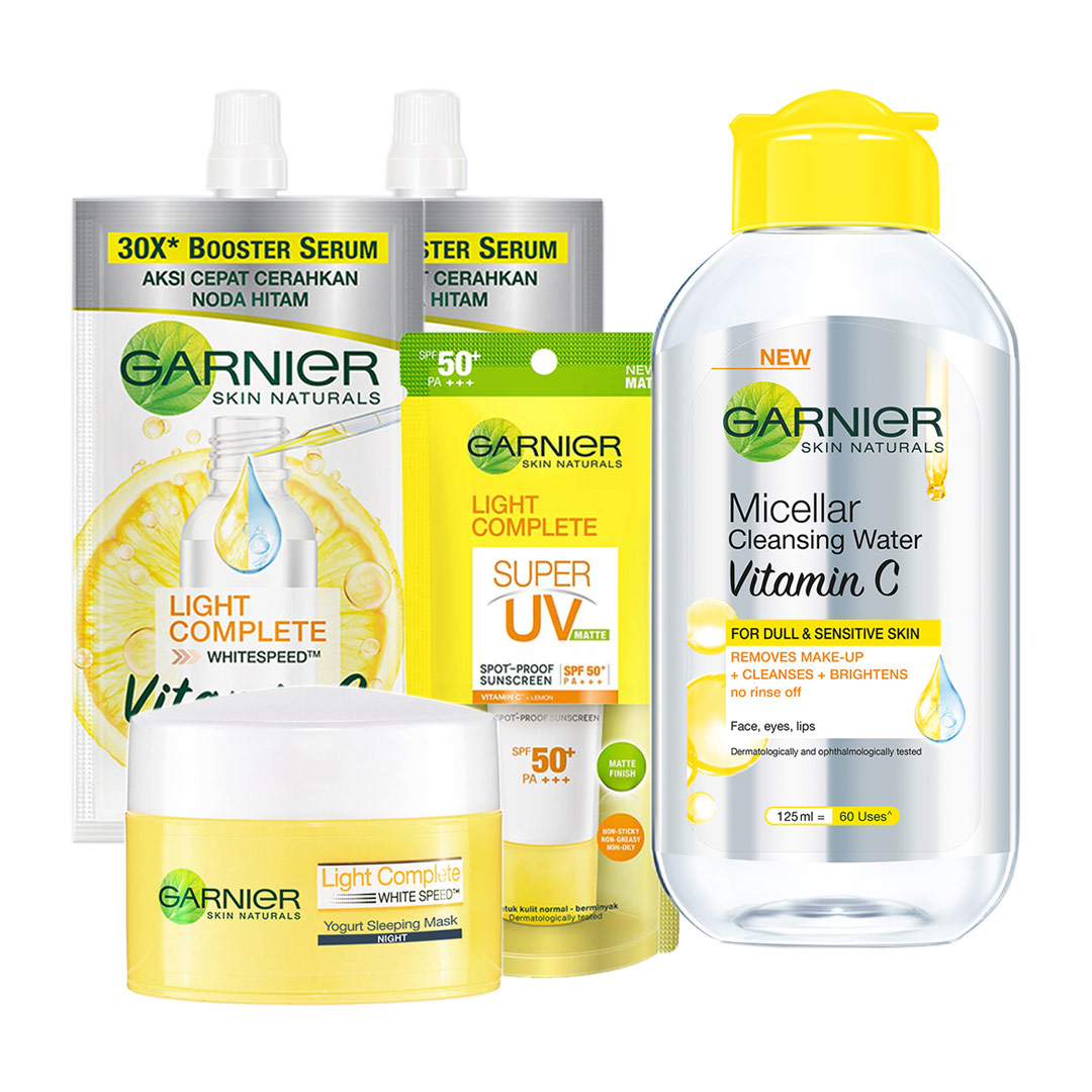 combo 5 sản phẩm chăm sóc da GARNIER  như hình ảnh