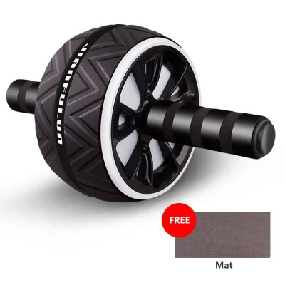 Widened UpgradedAbs Wheel Exercise Gym Roller Abdominal Core Fitness Muscle Trainer Ab Roller + Non-Slip Mat (5)