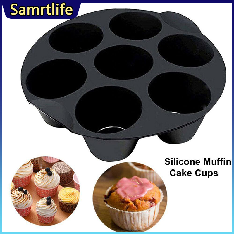 Gambar Smartlife Silicone 7 Holes Cake Mold Silicone Household Cake Baking Mold Air Fryer accessories Baking Tools