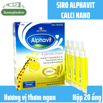 Siro Alphavit Nano Canxi- Bổ Sung Canxi Nano- Giúp bé tăng chiều cao, Xương và Răng chắc khỏe- HSD 2024