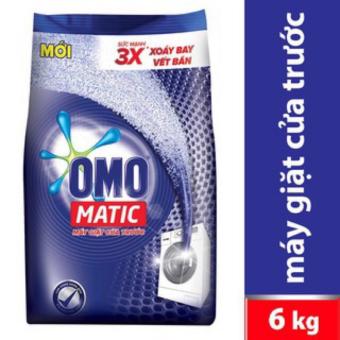 Bột Giặt Omo Matic 6Kg- Xanh Cửa Trước