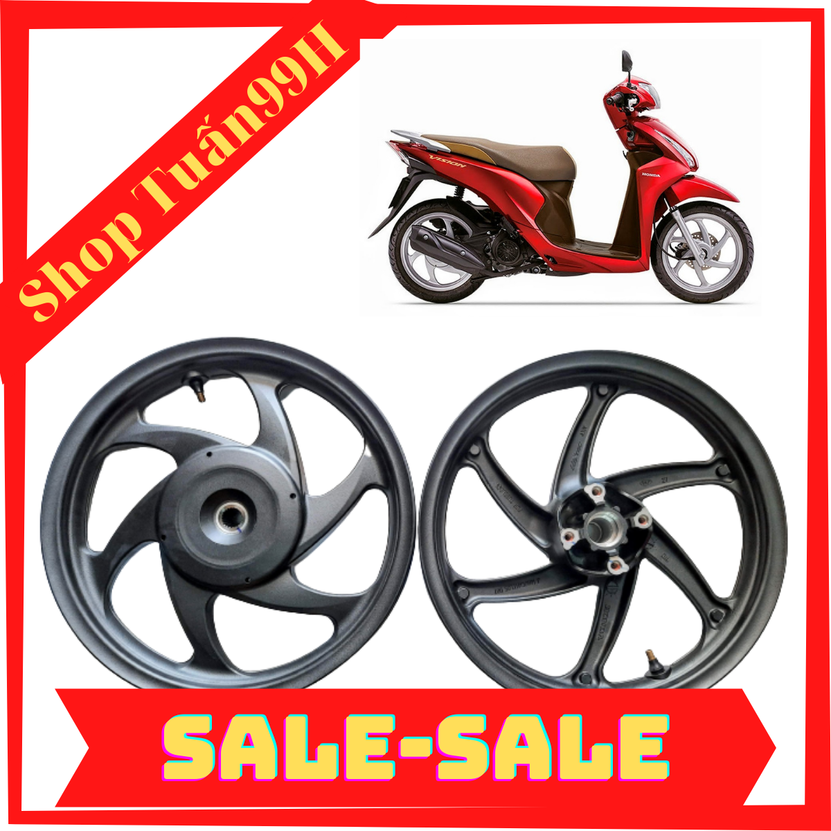 Mâm zin theo xe hàng chính hãng dành cho Air Blade 110-125, Vision