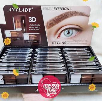 Bột tán mày 3 ô ANYLADY Kèm Cọ