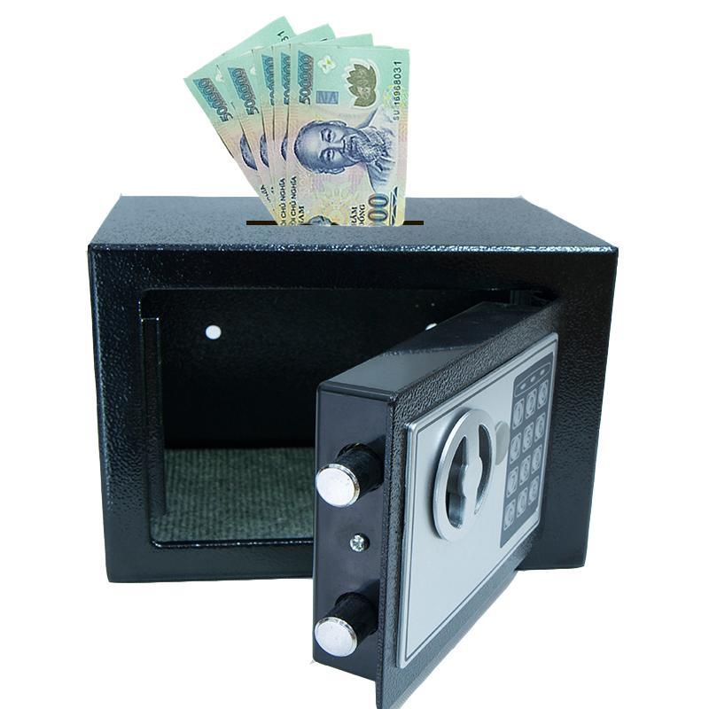 Két sắt an toàn cỡ nhỏ cho mọi gia đình-Két sắt mini khoá Mật Mã Xách Tay Két Sắt Mini Thông Minh Tiết Kiệm Cho Gia Đình mẫu mới nhất 2022