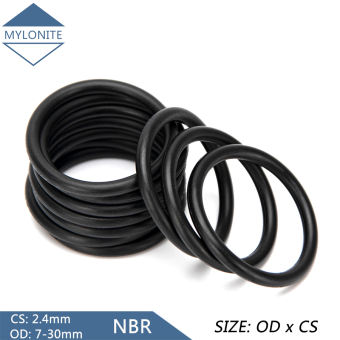 50 Chiếc Vòng Đệm Chữ O Có Đường Kính Ngoài OD 7Mm-30Mm CS Dày 2.4Mm Cao Su NBR Nitrile Màu Đen Vòng Đệm Chữ O Vòng Đệm Chữ O Vòng Đệm Chữ O