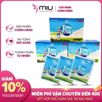 Combo 5 Hộp Sữa Bò Tách Béo Giảm Cân Emoslim Siêu Tốc