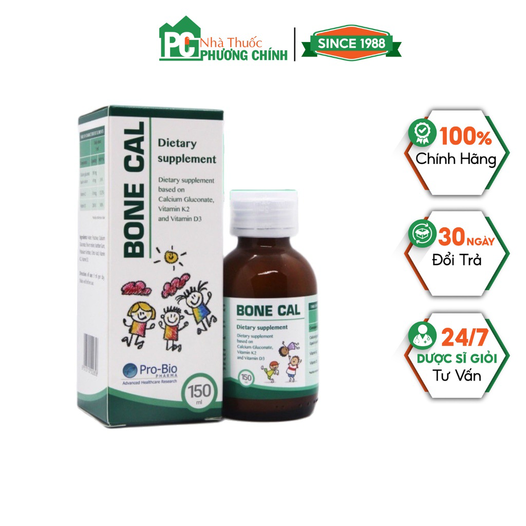 Canxi hữu cơ cho bé bone cal giúp xương chắc khỏe & phát triển chiều cao tối ưu