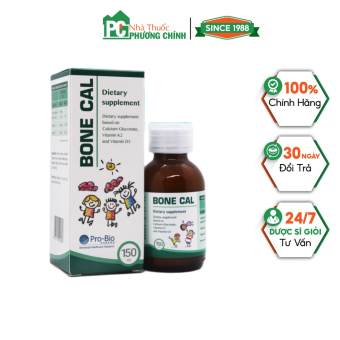 Canxi Hữu Cơ Cho Bé Bone Cal Giúp Xương Chắc Khỏe & Phát Triển Chiều Cao Tối Ưu (Chai 100ml)