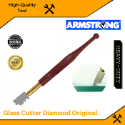 Armstrong Diamond Tip Glass Cutter - High Quality & Heavy Duty