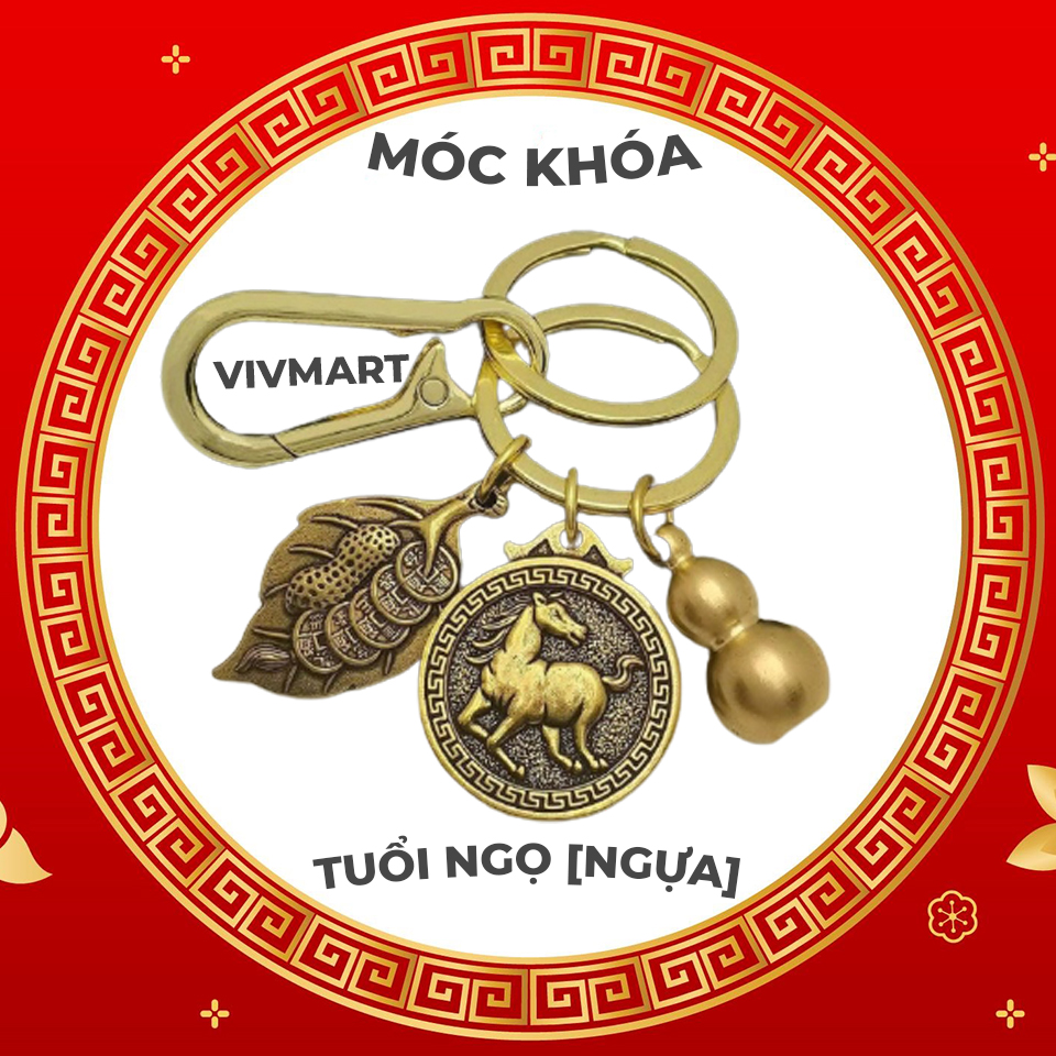 Móc chìa khóa tuổi ngọ phong thủy theo bản mệnh 12 con giáp
