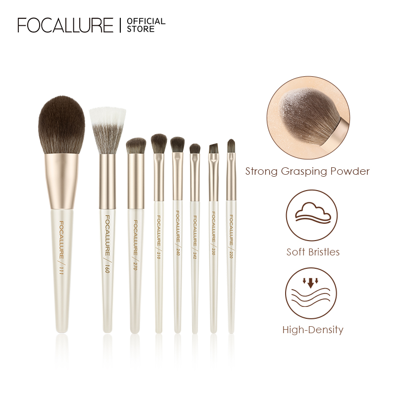 Discount on Focallure  shoes - SKU:  8pcs Makeup Brush Set Multi Function Eyeshadow Br