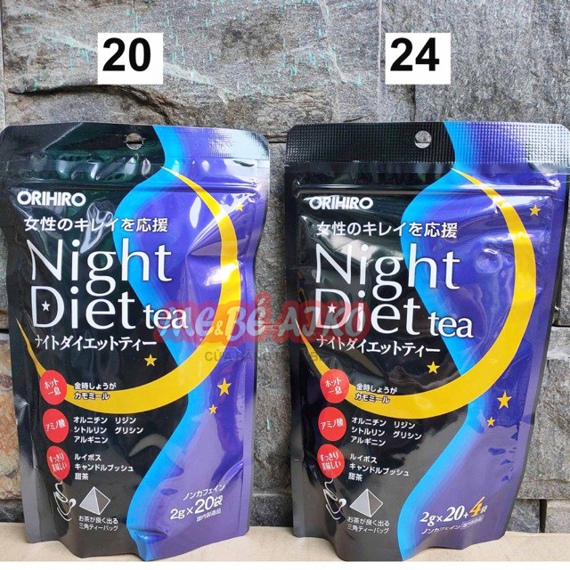 Trà giảm cân ban đêm Night Diet Tea Orihiro