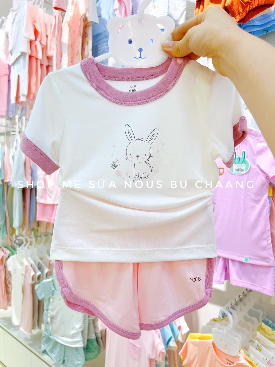 Bộ quần áo cài vai nous từ 3-6m đến 12-18m mẫu mới 2022