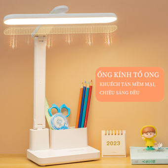 Đèn LED Để Bàn Gấp Đèn Bàn Học Để Bàn Bảo Vệ Mắt Đèn Ngủ Phòng Ngủ Bàn Ký Túc Xá USB Đèn Đọc Sách Quà Tặng