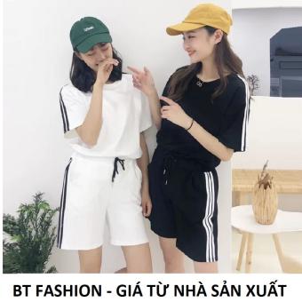 Đồ Bộ Áo Thun Nữ + Quần Đùi Sọt Thun Nữ Thể Thao- BT Fashion (TT011)