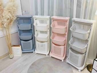 Kệ đựng đồ đa năng 3 tầng có bánh xe việt nhật, 2 tầng có bánh xe