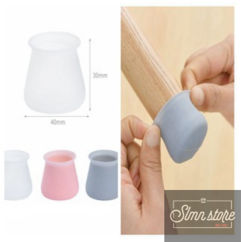 [Combo 4 miếng vỏ bọc] Vỏ bọc chân ghế dẻo bịt chân ghế silicon dẻo chống trầy sàn nhà