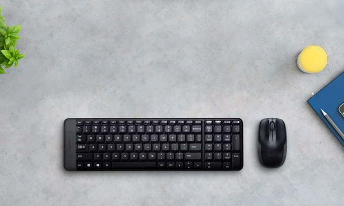 Bộ bàn phím chuột không dây Logitech MK220 Wireless USB