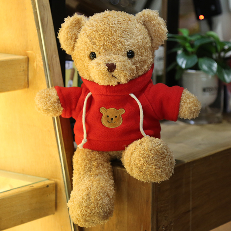 Gấu bông mặc áo size 30cm - màu ngẫu nhiên