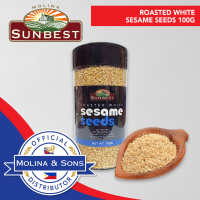 SUNBEST ROASTED WHITE SESAME SEEDS 100G