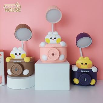 LEBI Đèn LED Để Bàn Nhỏ Dễ Thương Đèn Để Bàn Học Tập Mini Sạc Được Đèn Ngủ Để Bàn Học Sinh