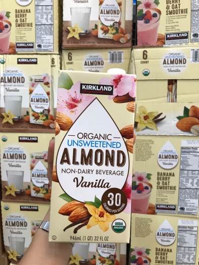 Sữa Hạnh Nhân Kirkland Organic Unsweetened Almond 946ml - Chính Hãng Mỹ