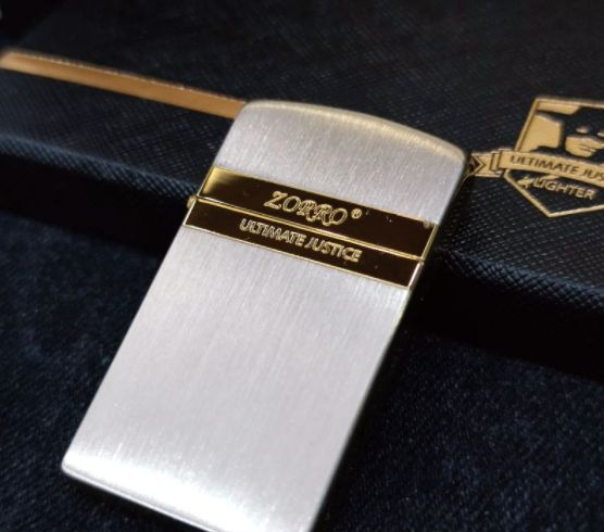 Bật lửa - Hộp quẹt Zorro đồng nguyên khối slim siêu mỏng - phù hợp bỏ túi