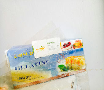 5 Lá Gelatine Ewald Đức (3.4g/lá) làm bánh kẹo thạch nấu chè