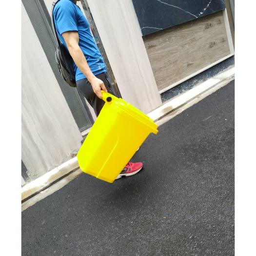 THÙNG RÁC NHỰA 30 LÍT - MÀU VÀNG