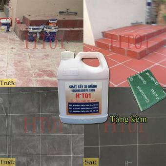 chất tẩy xi măng loại 5lit, (chất tẩy xi măng HT01, nước tẩy xi măng, chất tẩy cặn canxi, nước tẩy gỉ sét trên gạch, nước tẩy đa năng gạch) nước tẩy gạch đỏ