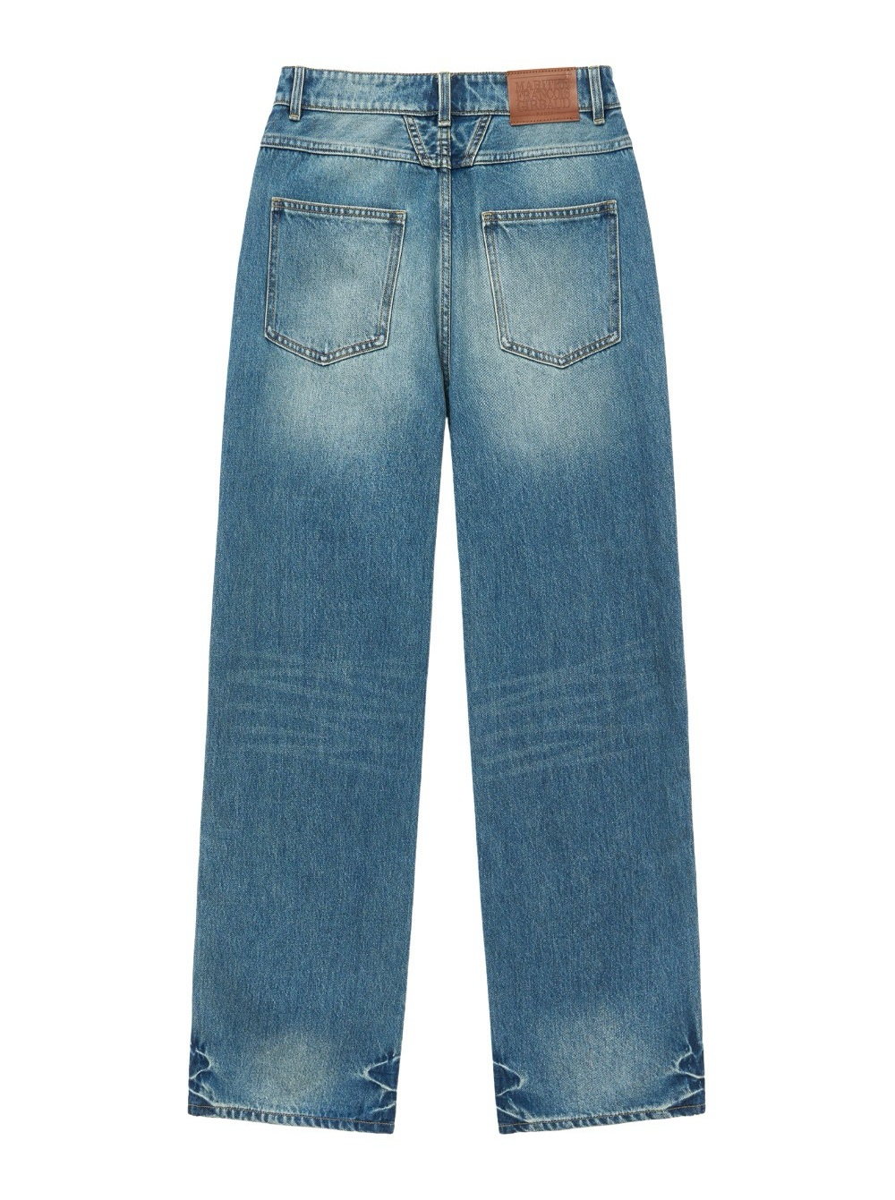 MARITHE FRANCOIS GIRBAUD M Vintage, gewassen, wijde spijkerbroek, herenjeans, 2 kleuren (2024 NIEUW)